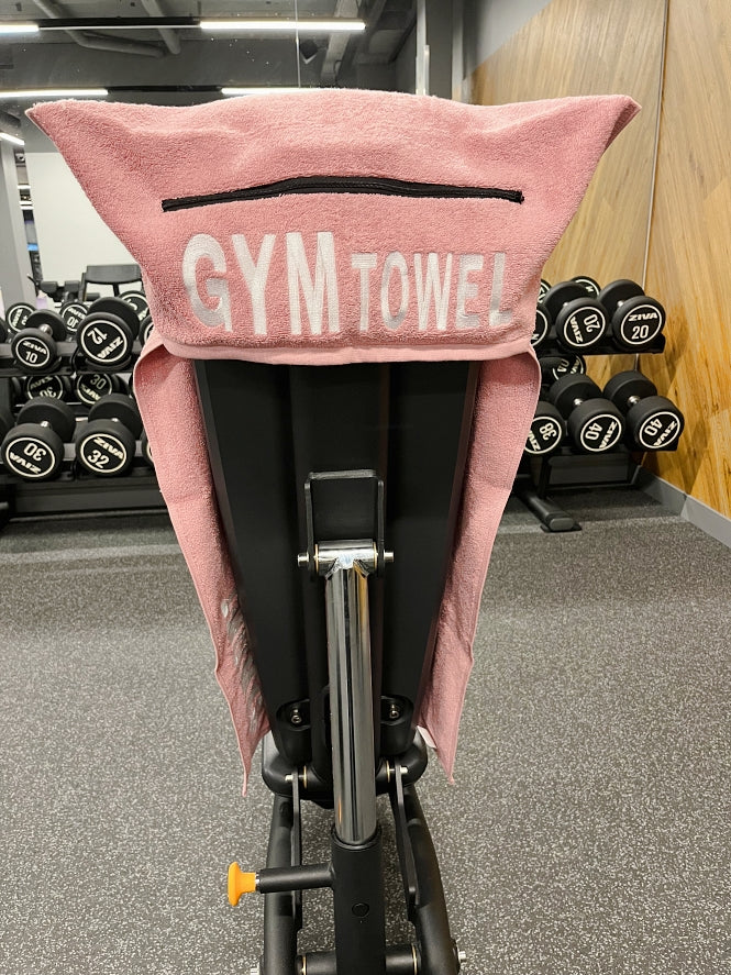 Gym Towel - Fitness Sport Handdoek + Opbergvak + Rits + Sleeve